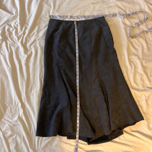 Y2K 2000s Witchy Grey Textured Maxi Skirt Wmns 12 Whimsygoth Romantic Grunge - Picture 7 of 7
